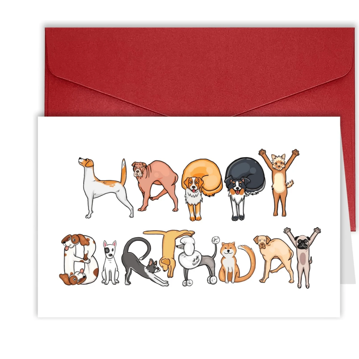 Happy Birthday Card For Dog Lover, Funny Dogs Birthday Cards For Men ...