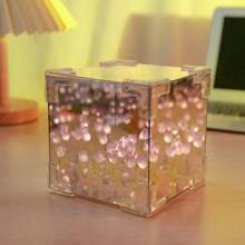 (USB Powered) 10/20/30 Tulips Flower Cube Night Light, Handmade DIY Material Kit, Dual Function As Night Light & Mirror, Ideal Gift For Girlfriend, Friends, Birthday, Valentine's Day - 多色 - 查看 13