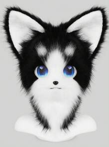 Animal Furry Fursuit Head Mask Plush Cat Fox Mask Costume Props For Cosplay Party Halloween - Headgear - View 1