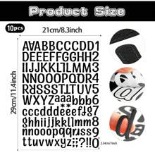 12 Sheets Alphabet Stickers, Vinyl Self-Adhesive Number Alphabet Vinyl Stickers, Mailbox Numbers Labels DIY Crafts Art Making, Colored Waterproof Letter Stickers For Sign,Notebook, Classroom Decor, Door - Multicolor - View 8
