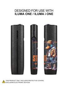 1 件适用于 IQOS ILUMA ONE 防摔保护套适用于 Iqos Iluma I One 保护套用于装饰时尚配饰表面动物印花 PU 皮革礼物，全面保护，减震，防滑 - 1PC - 查看 17