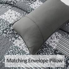 3 Pieces Black Grey Boho Queen King California King Size Reversible Bedspread Coverlet Set For All Season Soft Microfiber Bedding Set Pillowcase,Home Bed Room Decor, Christmas Day Gifts