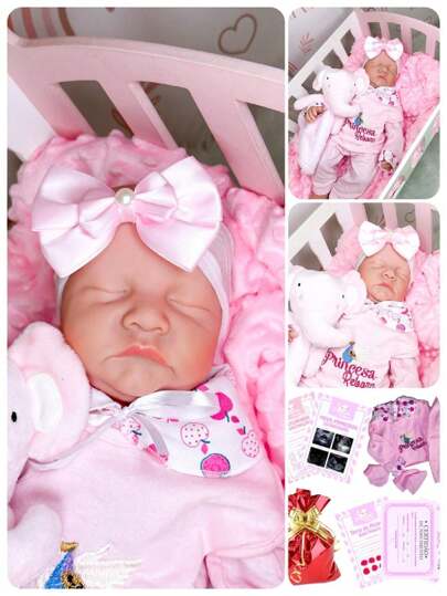 BEBÊ REBORN REALISTA BONECA SILICONADA ENVIO IMEDIATO