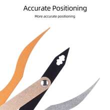 ATOMUS 1pc Stainless Steel Golden Ratio Eyebrow Ruler, Permanent Makeup Eyebrow Shaping Measurement Tool - Multicolor - View 5