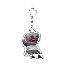 1PC Cute Smiling Acrylic Keychains For Accessories Bag Pendant Key Chain Ring Jewelry Fans Friends Gifts Car Accessories Bag Charm Backpack For School Letter Goth Y2k - Multicolor - View 16