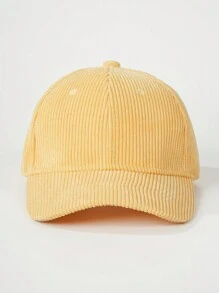 1 件女士/男士灯芯绒纯色棒球帽，可调节户外太阳帽，适合春秋季旅行海滩，Y2K 风格 - 棒球帽 - 查看 21