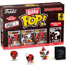Funko BLISTER 4 BITTY POP  DEADPOOL MASTER FIGURES - High Quality Collectible Figure And Precise Details - Ideal Collectible Figure For Fans And Collectors - Resistant And  Collectible Figure - Limited Edition Collectible Figure - 彩色 - 查看 1