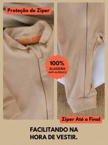 Minimalist Baby Greg Zipper Romper - (0 To 9 Months) - 巧克力棕 - 查看 5
