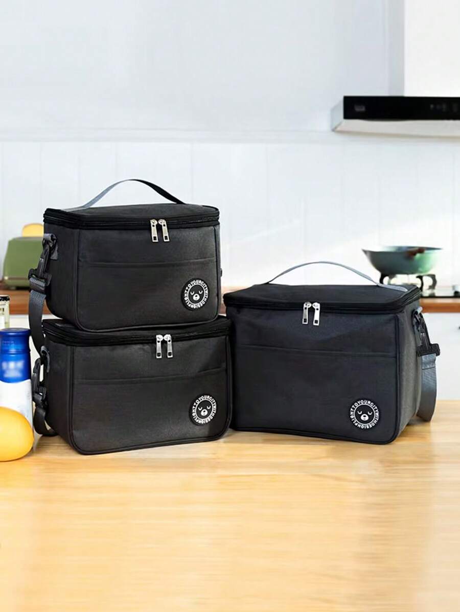 1 pieza Bolsa térmica portátil - Negro - Ver 1