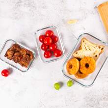 [10-PACK] High Borosilicate Glass Meal Prep Containers With Steam Vent, Food Storage Containers With Airtight Lids, For Home Kitchen Office Lunch Portion Control - 粉色 - 查看 3