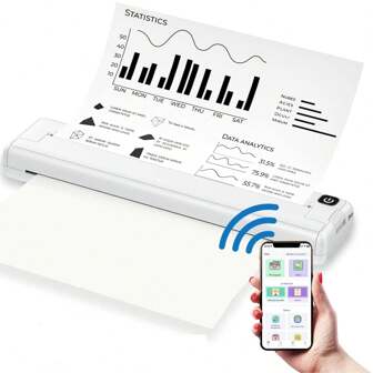 Thermal A4 Home Printer, Portable & Compact, Fast Printing