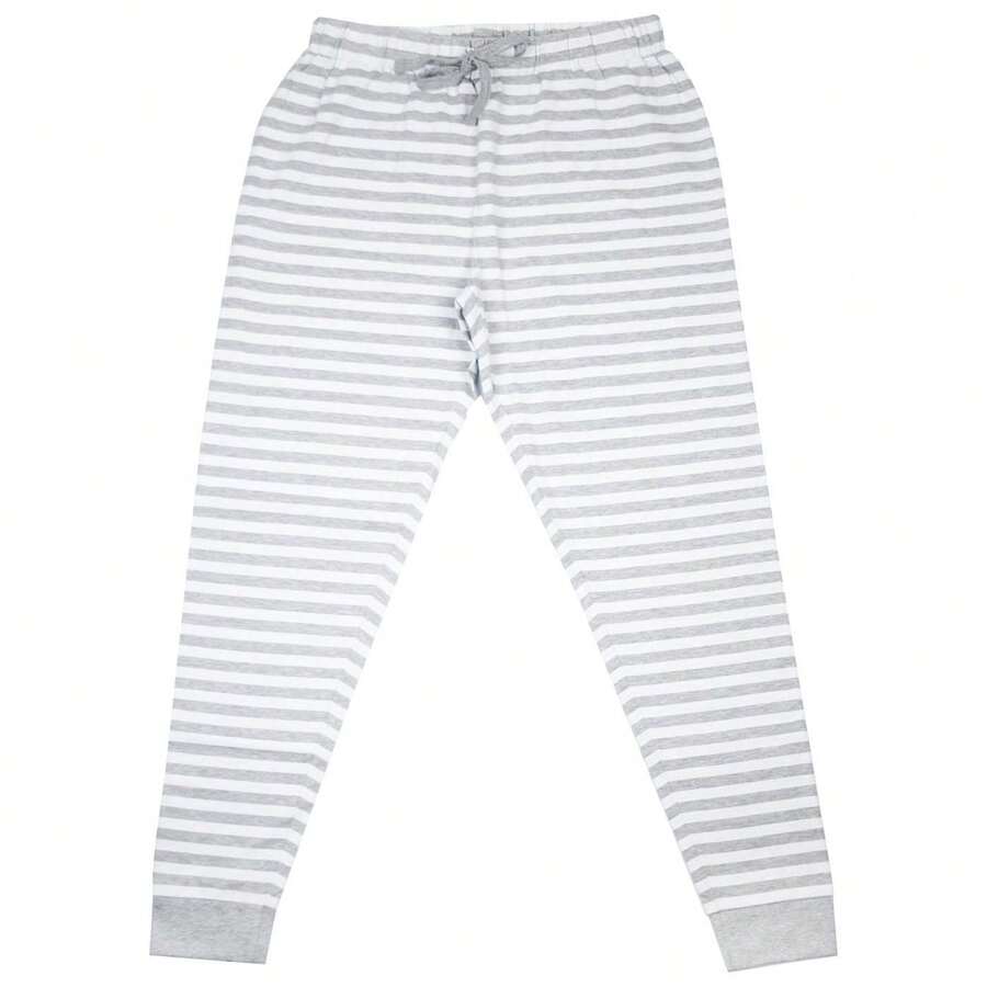 Generic Unisex Adult Striped Lounge Pants (Grey) - Grey - View 1