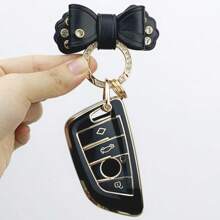 For BMW Key Fob Cover , Car Key Case For BMW For X1 For X2 For X3 For X5 For X6 2 5 6 7 Series 4 Buttons Smart Key Protector Holder Fashionable, And Beautiful Women's Keybag - With Keychain8 - View 13