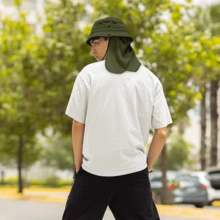 Sombrero de Legionario o Cazador con Capa de protección del Sol - Verde militar - Ver 2
