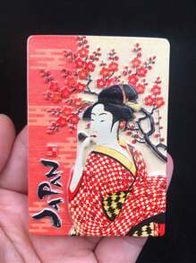 1 件东京日本冰箱贴，景点旅游纪念品磁性冰箱贴，家居装饰，客厅装饰用品，最佳万圣节礼物，完美的万圣节礼物 - 彩色 - 查看 16