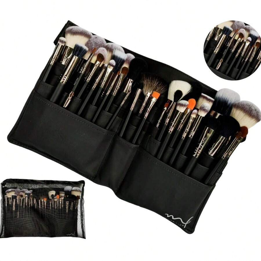 Set de 39 brochas de maquillaje MF Cosmetics MARIFER - Negro - Ver 1