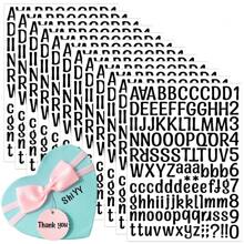 12 Sheets Alphabet Stickers, Vinyl Self-Adhesive Number Alphabet Vinyl Stickers, Mailbox Numbers Labels DIY Crafts Art Making, Colored Waterproof Letter Stickers For Sign,Notebook, Classroom Decor, Door - Multicolor - View 16