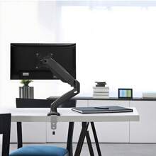 Articulated Table Arm Support For Monitor And TV, With Gas Spring, Removable VESA Support With Clamp And Base Up To 27 Inches. - màu đen - Xem 7