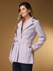 Women Coats - Màu tím hoa cà - Xem 5