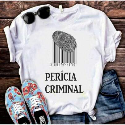 Camisa Perícia Criminal Camiseta T-Shirt Blusa NE16