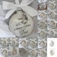 1pc Memorial Angel In Heaven Plastic Hanging Ornament With Feathers, In-Loving-Memory Decoration - commemorative ball - View 12
