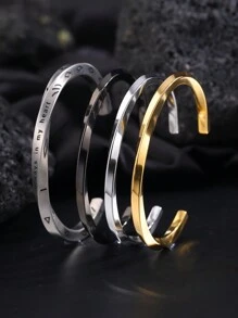 Camhanno 1PC Piece Of Vintage Exquisite Stainless Steel Open Mobius Bracelet, Not Easily Faded, Used For Men's Daily Clothing Decoration, Christmas/Valentine's Day Gifts - Mobius Bracelet - View 11