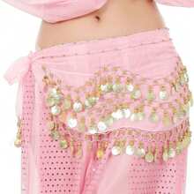 1Pc Thailand/India/Arab Dancer Skirt Women Sexy Belly Dance Hip Scarf Wrap Belt Dancer Skirt Female Show Costumes Sequins Tassels - Multicolor - View 20