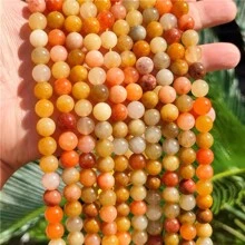 1 String 4-16mm Stylish AAAAA Natural Gemstone Crystal Jade Loose Beads - Real, Smooth, Round Gemstones, Handmade DIY Ladies' Bracelets And Accessories - Loose Beads Allow Maximum Creative Freedom To Create Unique Accessory Keychain Jewelry Accessories For Ladies Gifts.