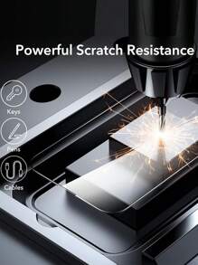 2 包苹果丝印高清手机屏幕保护膜适用于 iPhone15Promax 15 16Pro 15plus 14Promax 14Pro 14 14plus 13Promax 13 13Pro 12 11 XR 生日、家人、朋友钢化玻璃礼物，手机配件