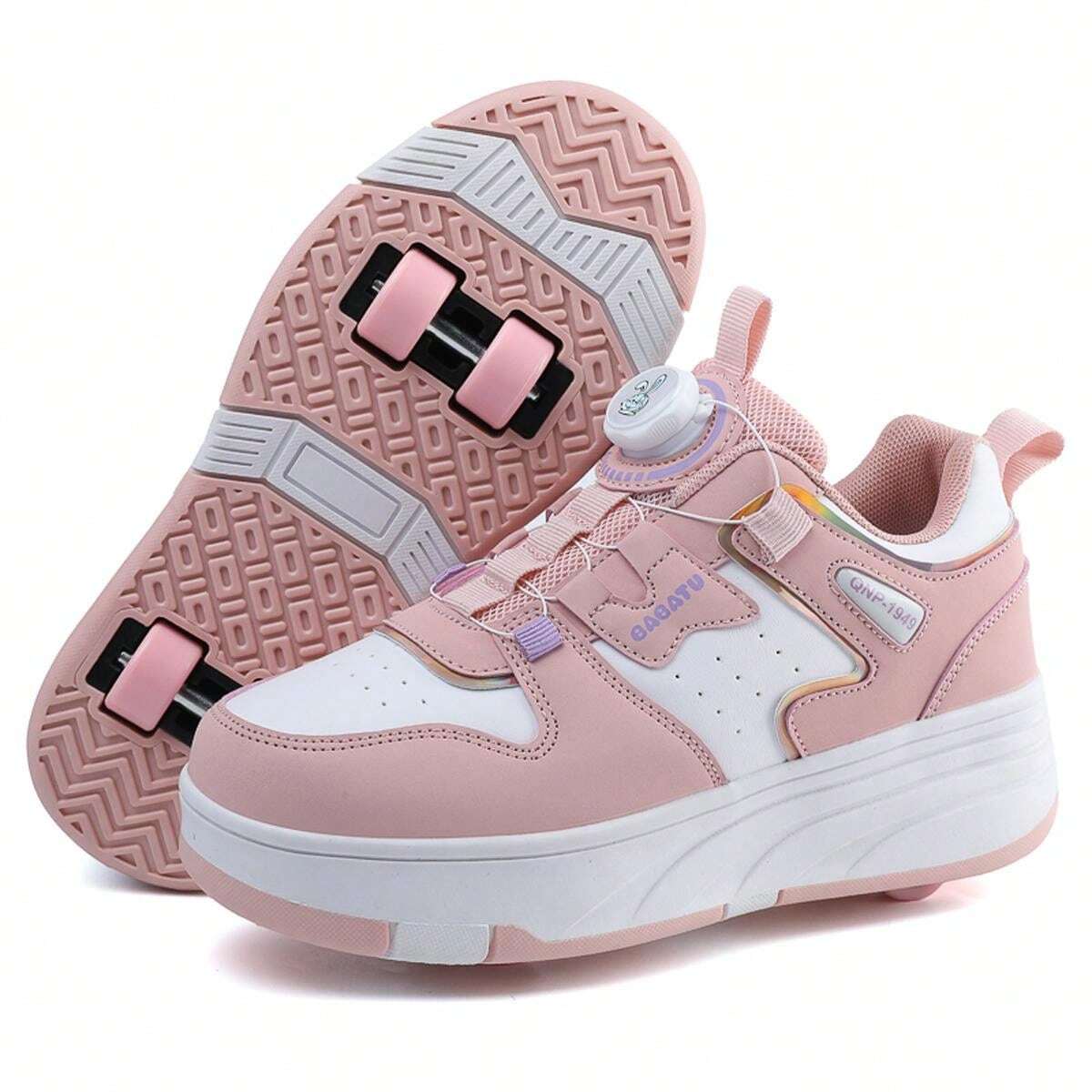 Girls And Teenagers Roller Skates, Detachable 4 Wheels Shoes, Suitable