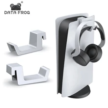 DATA FROG Bracket Hanger Storage Stand For PlayStation 5 Headphone Wall Mount Holder Support Hook For PS 5 Console Accessories - White - View 2