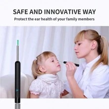NATFIRE NATFIRE Wireless Ear Cleaner Ear Spoon Set Of 8 Ear Wax Removal With Mini HD Camera Can Take Photo And Video WiFi Connection Visual Ear Pick With LED Lights  USB C Rechargeable Smart Visible Earwax Cleaning Tool Otoscope Soft Silicone Ear Spoon Ear Tips Replacement Ear Scope Endoscope Compatible With Iphone IPad Android Phone  Best Gift For Family And Boy Girl Friends,Bag,Organizer,Storage