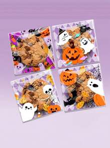 80pcs, Creative Snowflake Candy Wrappers Gift Self-Styled Biscuit Nougat Wrappers, Cute Biscuit Wrappers, Themed Gift Bags Candy Wrappers, The Style Is Random Decor Favors Supplies Decor Decorations Home Bag - Multicolor - View 6
