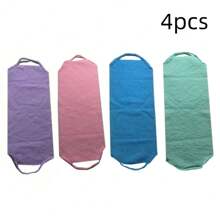 Toalla de baño exfoliante elástica larga, correa engrosada de frotamiento de nylon para limpiar la espalda, elimina células muertas de la piel y limpia durante el baño