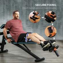 SPORTNOW Tib Bar Tibialis Trainer Calf Raise Machine For Shin Splints And Knee Pain Relief, Fits 5cm/2" Weight Plates - Black - View 6