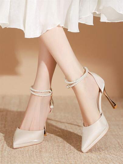 New Thick Crystal Heel Transparent Women's Casual Shoes Fashion Essentials For Summer Photoshoot