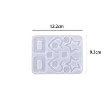 1pc Jewelry Resin Mold, Epoxy Resin Earring Mold Casting Tray With Holes For DIY Pendant Earring Necklace Keychain Making - Multicolor - View 12