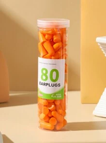 80/150/500个防噪音耳塞，隔音睡眠耳塞，柔软舒适降噪耳塞，男女通用慢回弹耳塞，适合长期佩戴