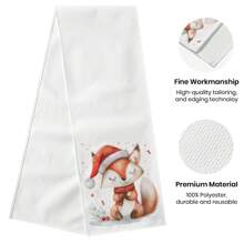 1pc Customized Table Runner, Personalized Design Photo/Logo Customized Line Washable Table Cover For Buffet Table, Parties, Holiday Dinner Picnic, Camping, Table Decor