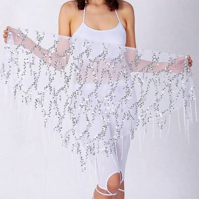 Belly Dance Sequin Fringe Dress