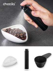 choxila 3件套，咖啡豆计量杯+防静电喷雾瓶+咖啡勺，咖啡配件，陶瓷计量容器，单剂量量盘套件，咖啡礼品学校用品返校 - 白色 - 查看 9