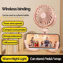 1pc Octopus Shaking Head Electric Fan, USB Charging Mini Handheld Fan, Fast Cooling Silent High Speed Portable Outdoor Fan, Adjustable Three Levels Multi Scene Placement, For Outdoor Road Trips,500mah - 彩色 - 查看 2