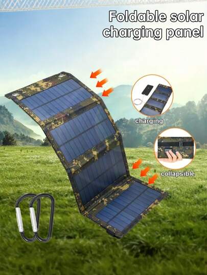 1 قطعة لوحة طاقة شمسية محمولة جديدة بقدرة 8 واط للتخييم والطوارئ، طاقة نظيفة فوتوفولطية