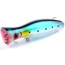 Simulated Fishing Bait Topwater Fishing Lures GT Popper Lures Saltwater Popper Lures Floating Fishing Lures Tuna Popper Lures With 3X Strong Hook Surf Fishing