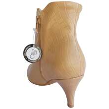 Classic Piccadilly Heel And Thin Toe Thermal Lining Boot - 米色 - 查看 3