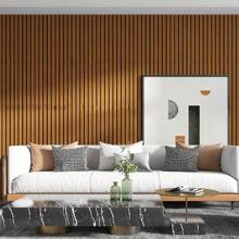 1 Rolle Selbstklebende Gitterwandtapete, 3D Holzmaserung Effekt Wandaufkleber für Schlafzimmer oder Wohnzimmer Dekoration