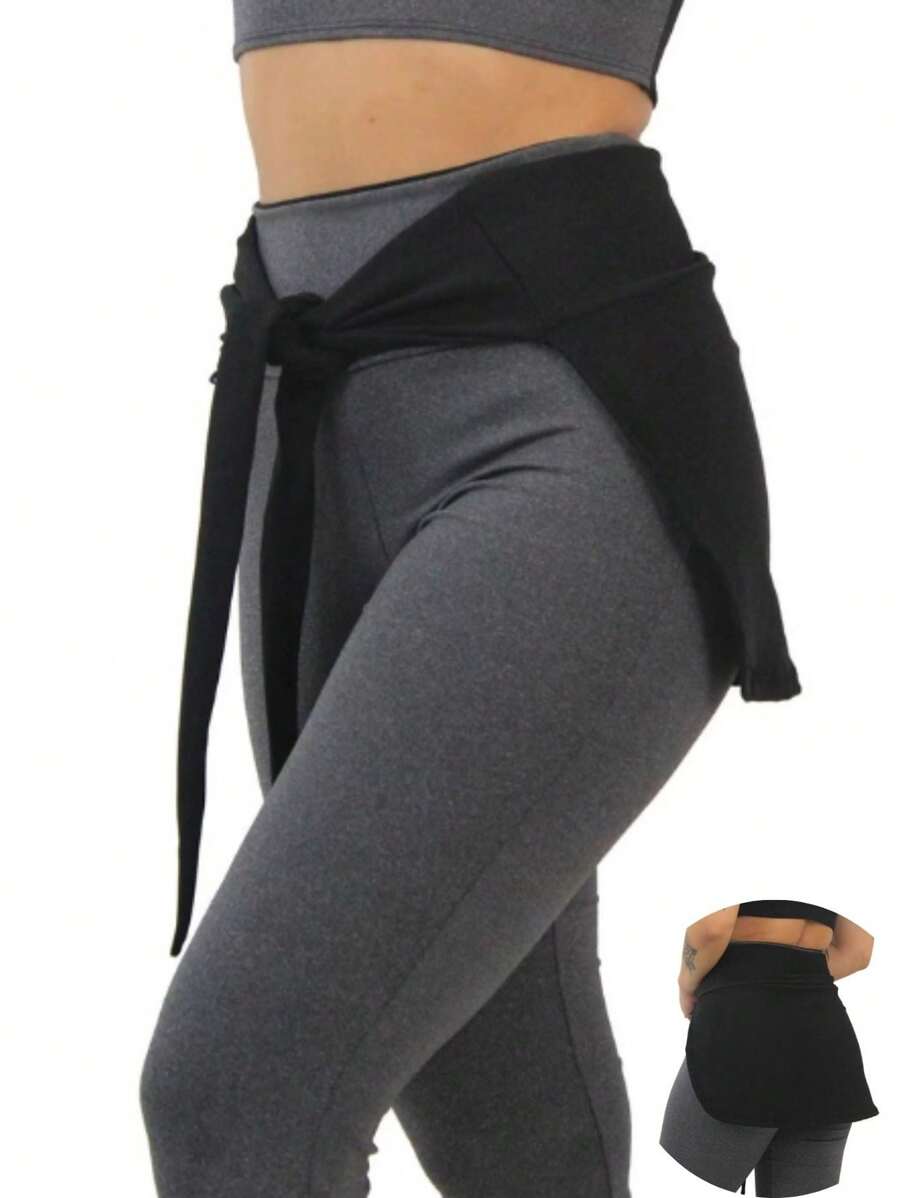 Fitness Butt Cover To Tie Up Moda Academia - 黑色 - 查看 1