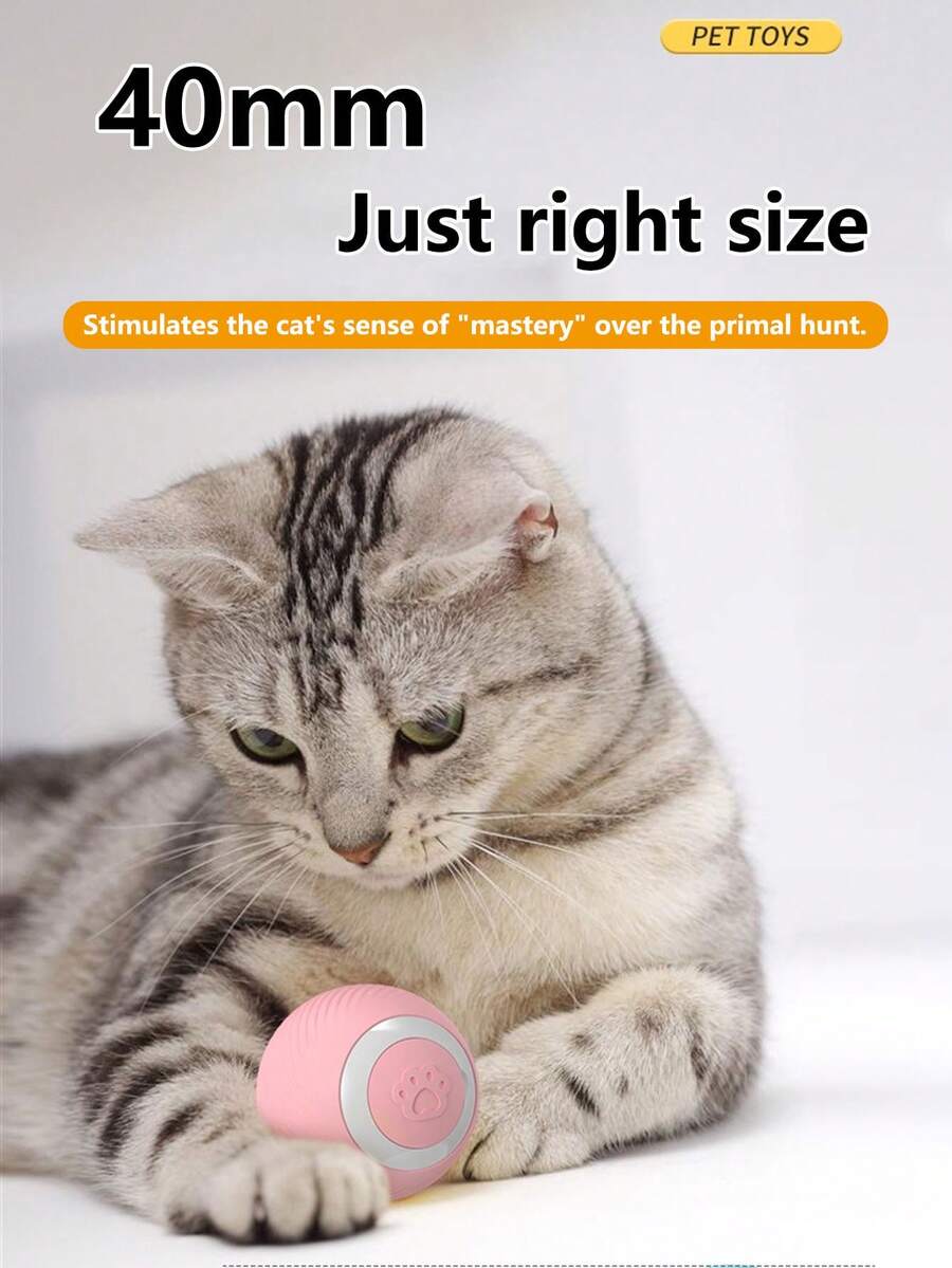 Interactive Cat Toys Ball  Electric Cat Toy Automatic Rolling Robotic Car Motion Activate - Multicolor - View 1