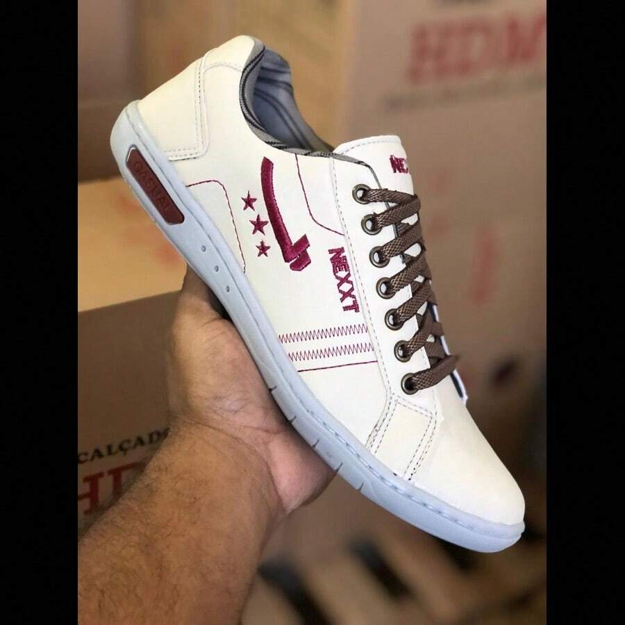 Tenis Sapatenis Masculino Casual Social Shoe Man Adult Leather Shoe - 米色 - 查看 1