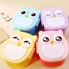 1pc Student Lunch Box, Food Storage Container, With A Spoon, Suitable For Microwave Oven, Dishwasher, Freezer, Reusable, Ideal For School, Work, Camping And Travel ﻿,Kitchen,Christmas Gift,School Supplies - Multicolor - View 1